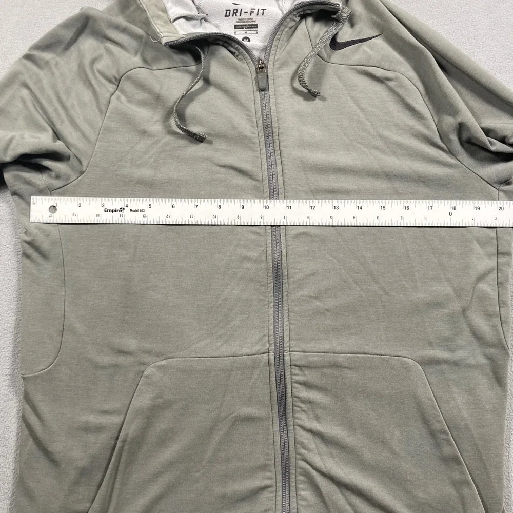 Nike Hoodie Mens Medium Gray Dri-FIT